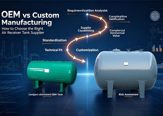 OEM vs Custom Manufacturing: How to  Choose the Right Air Receiver Tank Supplier