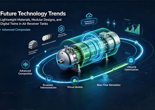 Future Technology Trends: Lightweight Materials, Modular Designs, and Digital Twins in Air Receiver Tanks