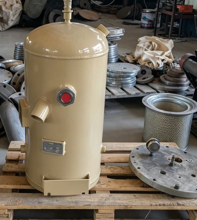 Beverage Bottling - Two-Stage Oil-Injected Rotary Screw with 5,000 L Vertical Air Receiver
