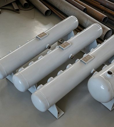 Dairy Processing - Two-Stage Oil-Free Rotary Screw with 8,000 L Vertical Air Receiver