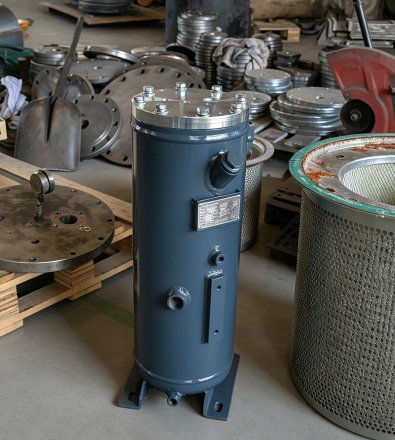 Beverage Bottling - Integrated Tank-Mounted VSD Screw Package with 1,500 L Vertical Air Receiver