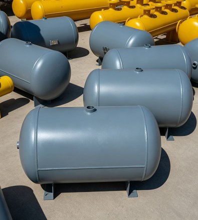 Dairy Processing - Sequenced Multi-Compressor Station with 20,000 L Horizontal Air Receiver