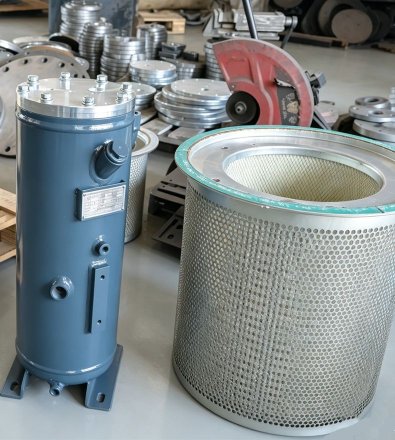 Pharmaceutical Manufacturing - Centrifugal Compressor with 20,000 L Horizontal Air Receiver