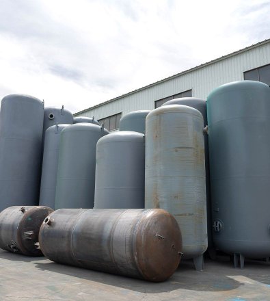 Quarry and Stone Processing - Redundant Duty/Standby Screw Package with 12,000 L Horizontal Air Receiver