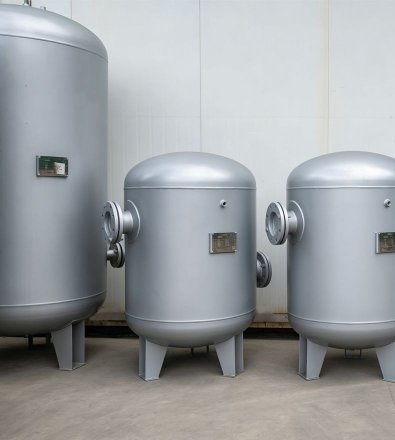 Pharmaceutical Manufacturing - Two-Stage Oil-Free Rotary Screw with 8,000 L Vertical Air Receiver