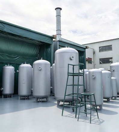 Mining Surface Plant - Integrated Tank-Mounted VSD Screw Package with 1,500 L Vertical Air Receiver