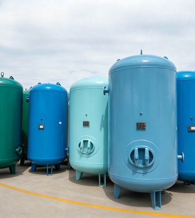 Semiconductor Utility - Water‑Injected Oil‑Free Rotary Screw with 2500 L Vertical Air Receiver