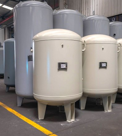 Glass Manufacturing - Two-Stage Oil-Free Rotary Screw with 4,000 L Horizontal Air Receiver