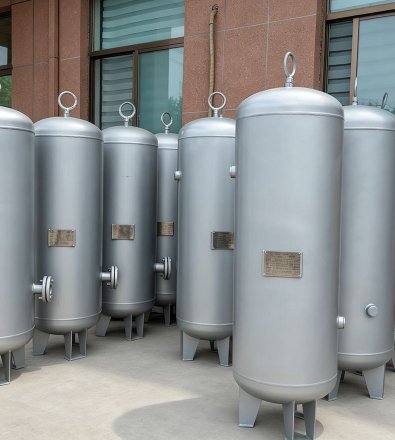 Semiconductor Utility - Sequenced Multi‑Compressor Station with 15000 L Vertical Air Receiver