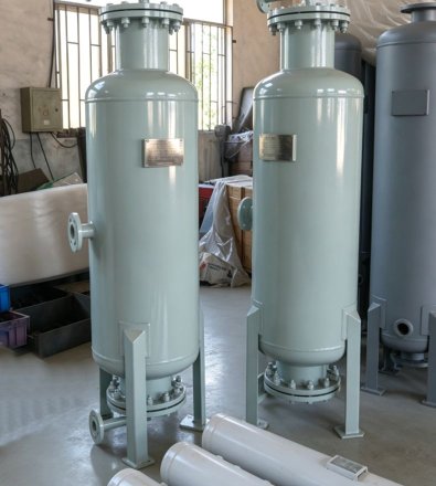 Wastewater Treatment - Two-Stage Oil-Injected Rotary Screw with 5,000 L Horizontal Air Receiver