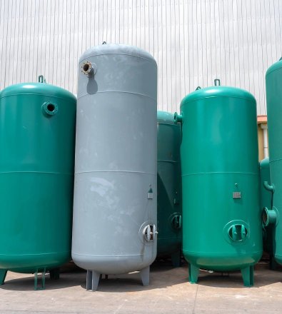 Pulp and Paper Mill - Redundant Duty/Standby Screw Package with 5,000 L Horizontal Air Receiver